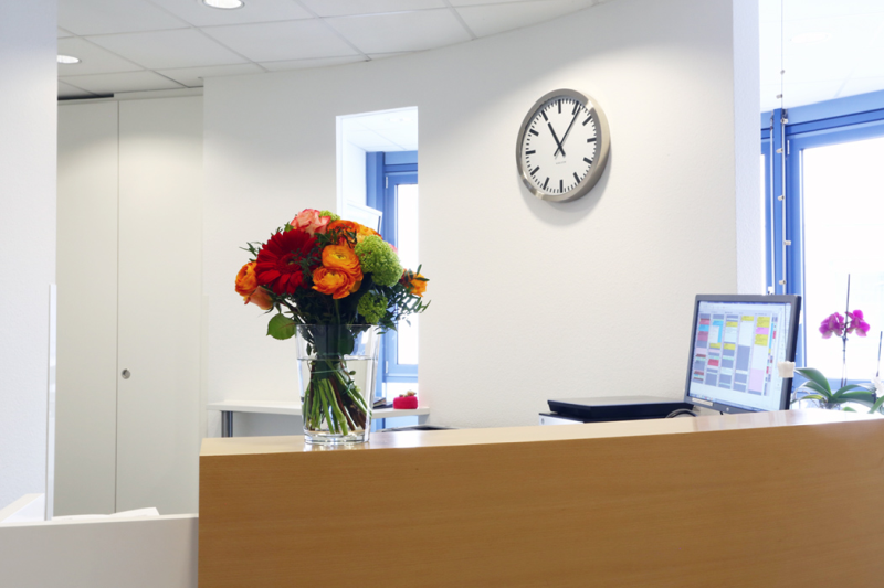 Willkommen! - Unser Empfangsbereich